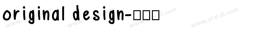 original design字体转换